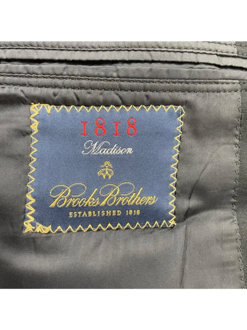 Brooks Brothers Men's 1818 Madison 100% Wool 2-Button Blazer Navy • USA • 40R